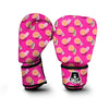 Beach Pink Pattern Print Boxing Gloves-grizzshop