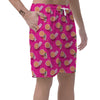 Beach Pink Pattern Print Men's Shorts-grizzshop