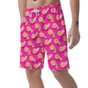 Beach Pink Pattern Print Men's Shorts-grizzshop