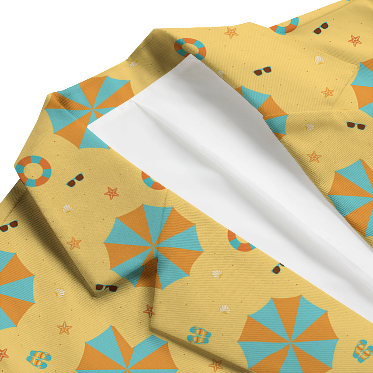 Beach Print Pattern Men's Blazer-grizzshop