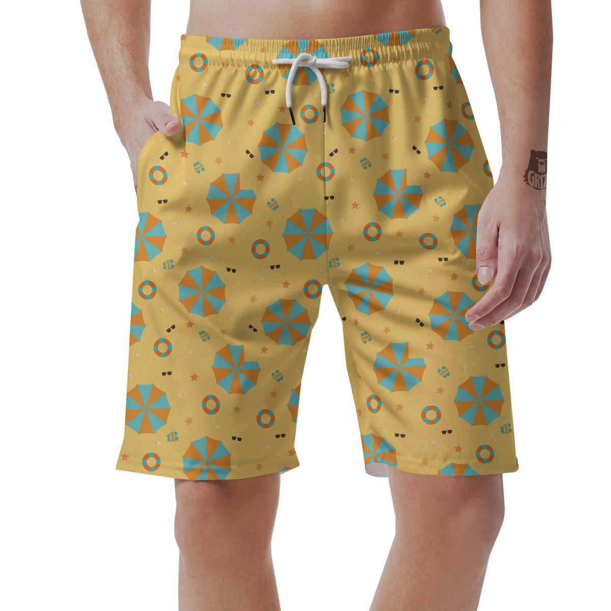 Beach Print Pattern Men's Shorts-grizzshop