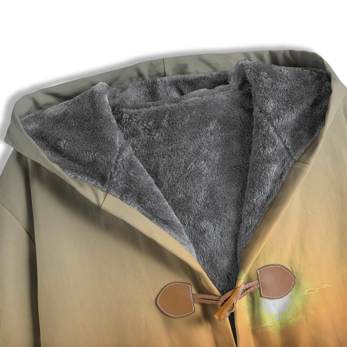Beach Sunrise Print Men's Windbreaker Jacket-grizzshop