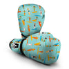 Beach Surfing Pattern Print Boxing Gloves-grizzshop