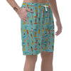 Beach Surfing Pattern Print Men's Shorts-grizzshop