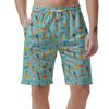 Beach Surfing Pattern Print Men's Shorts-grizzshop