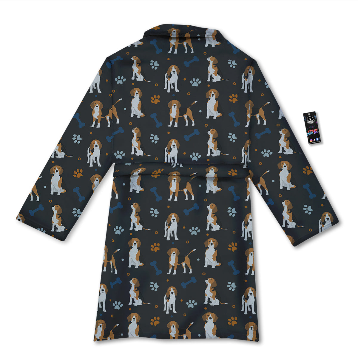 Beagle Cute Cartoon Print Pattern Bathrobe-grizzshop