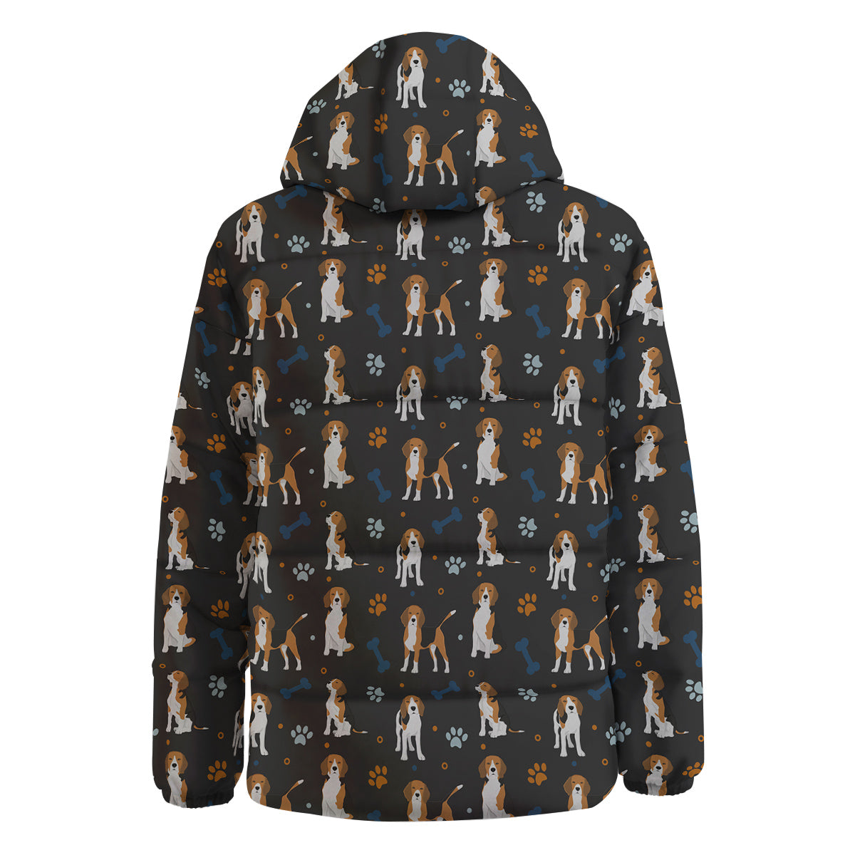 Beagle Cute Cartoon Print Pattern Down Jacket-grizzshop