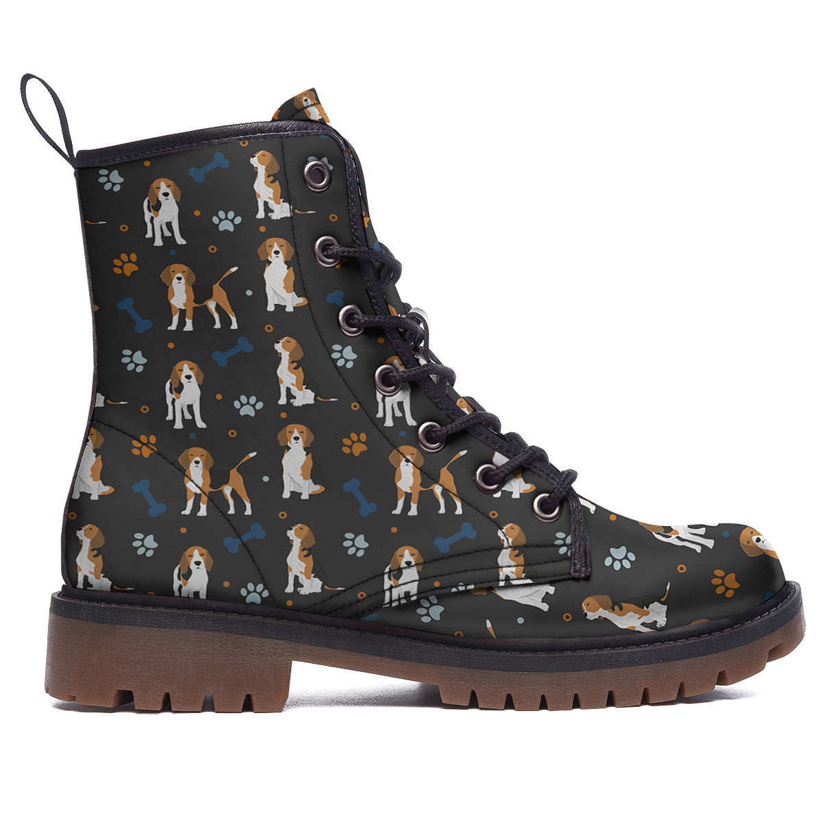 Beagle Cute Cartoon Print Pattern Work Boots-grizzshop