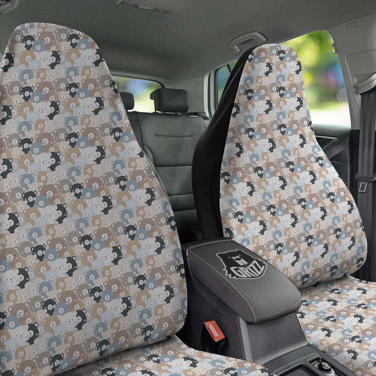 Bear Cute Print Pattern Car Seat Covers-grizzshop