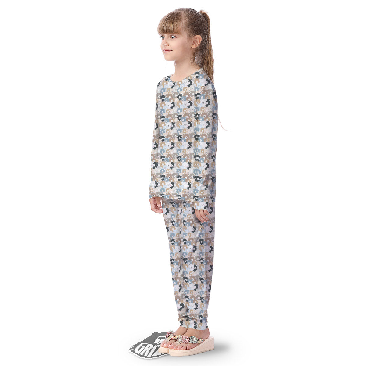 Bear Cute Print Pattern Kid's Pajamas-grizzshop