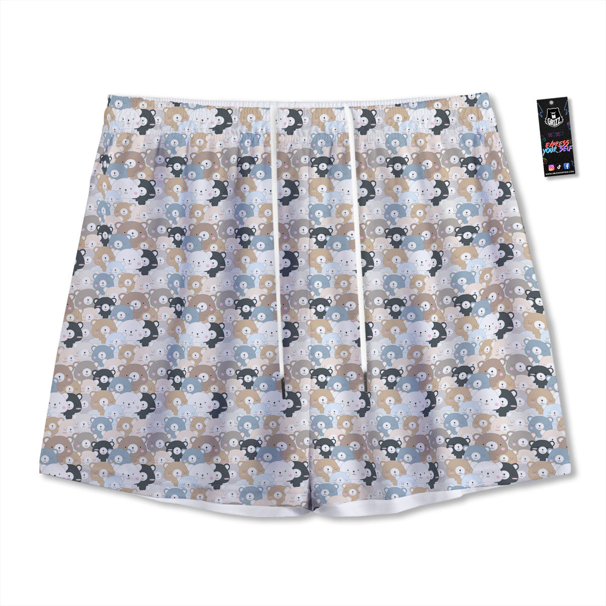 Bitcoin Falling Print Mesh Shorts