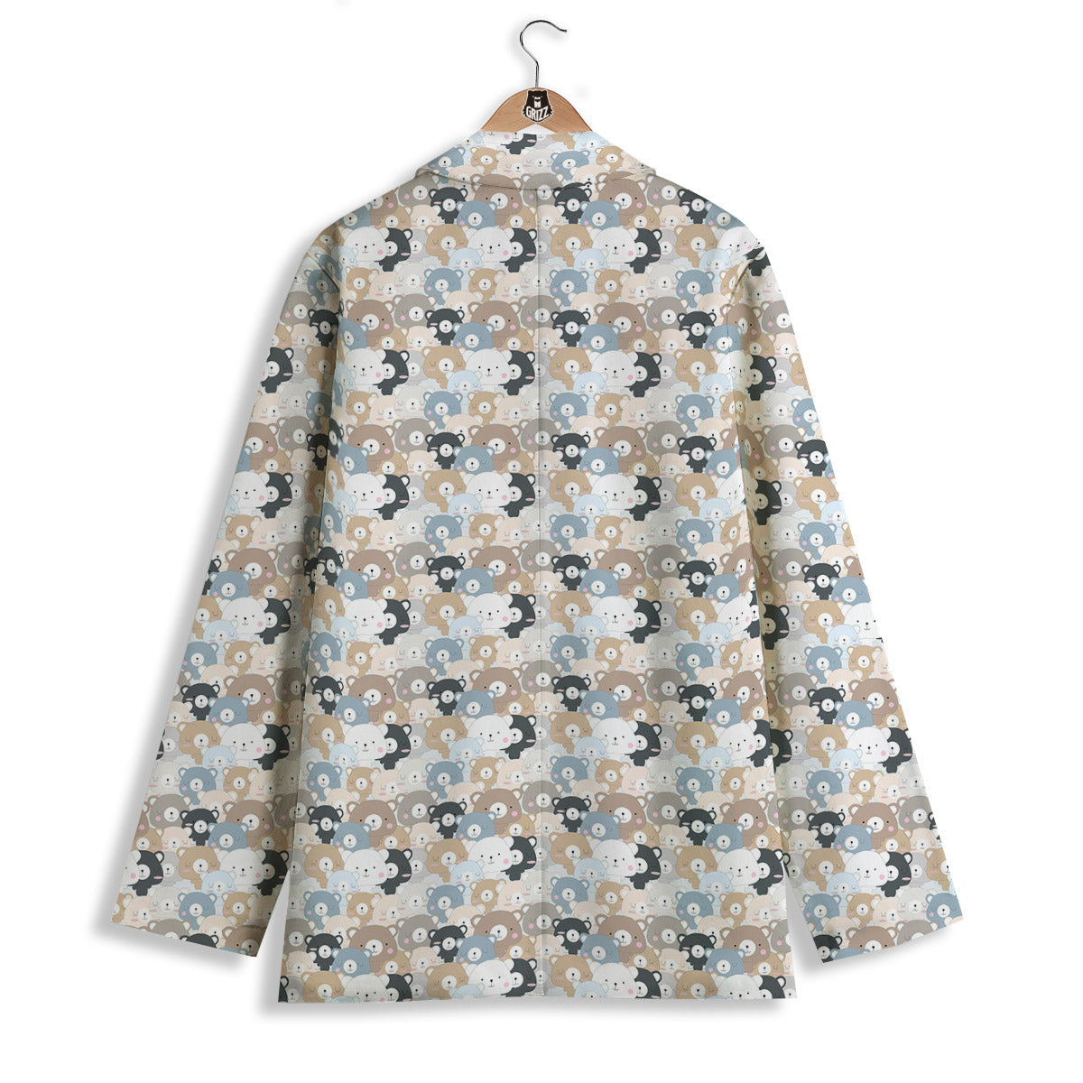 Bear Cute Print Pattern Women's Blazer-grizzshop