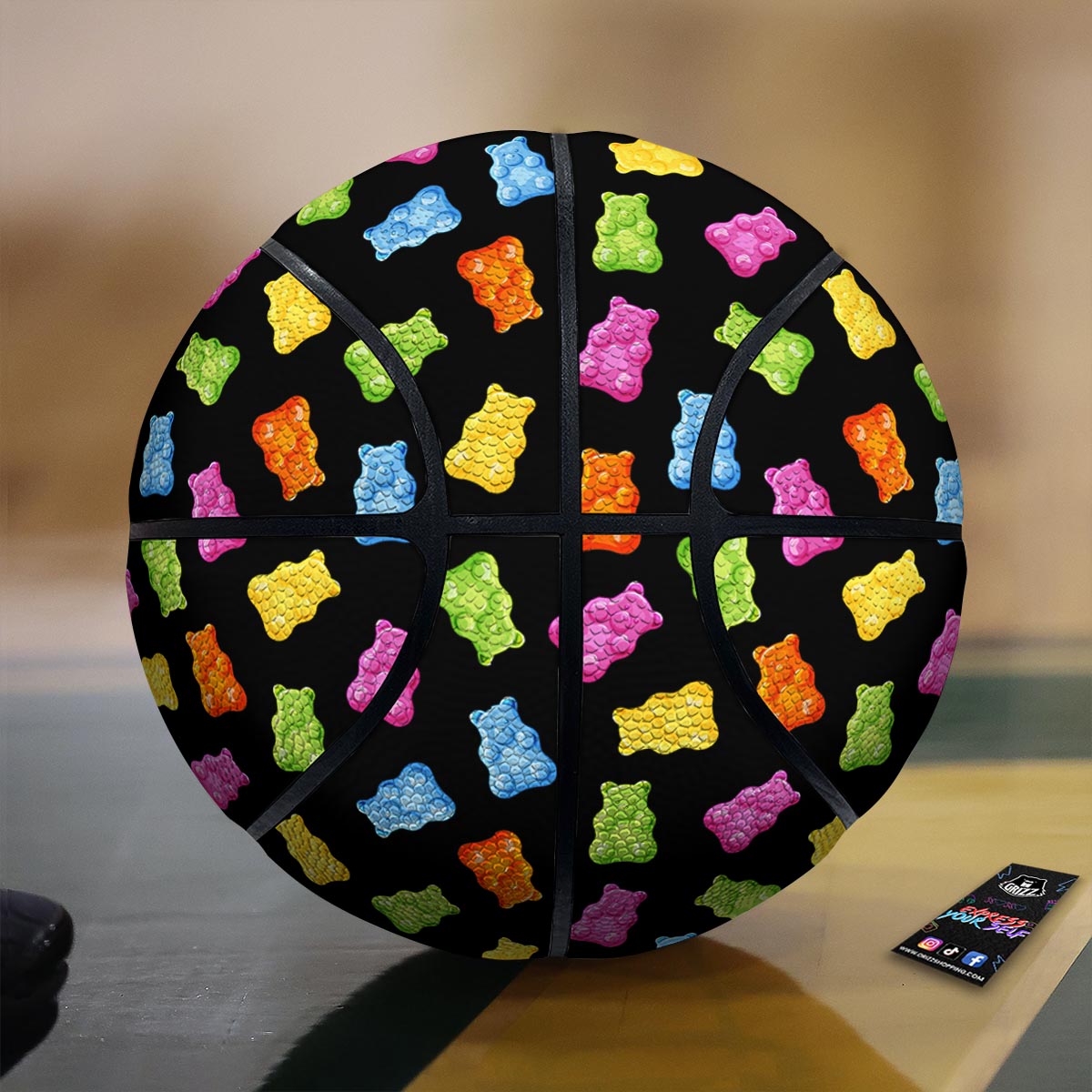 Bear Sweet Gummy Print Pattern Basketball