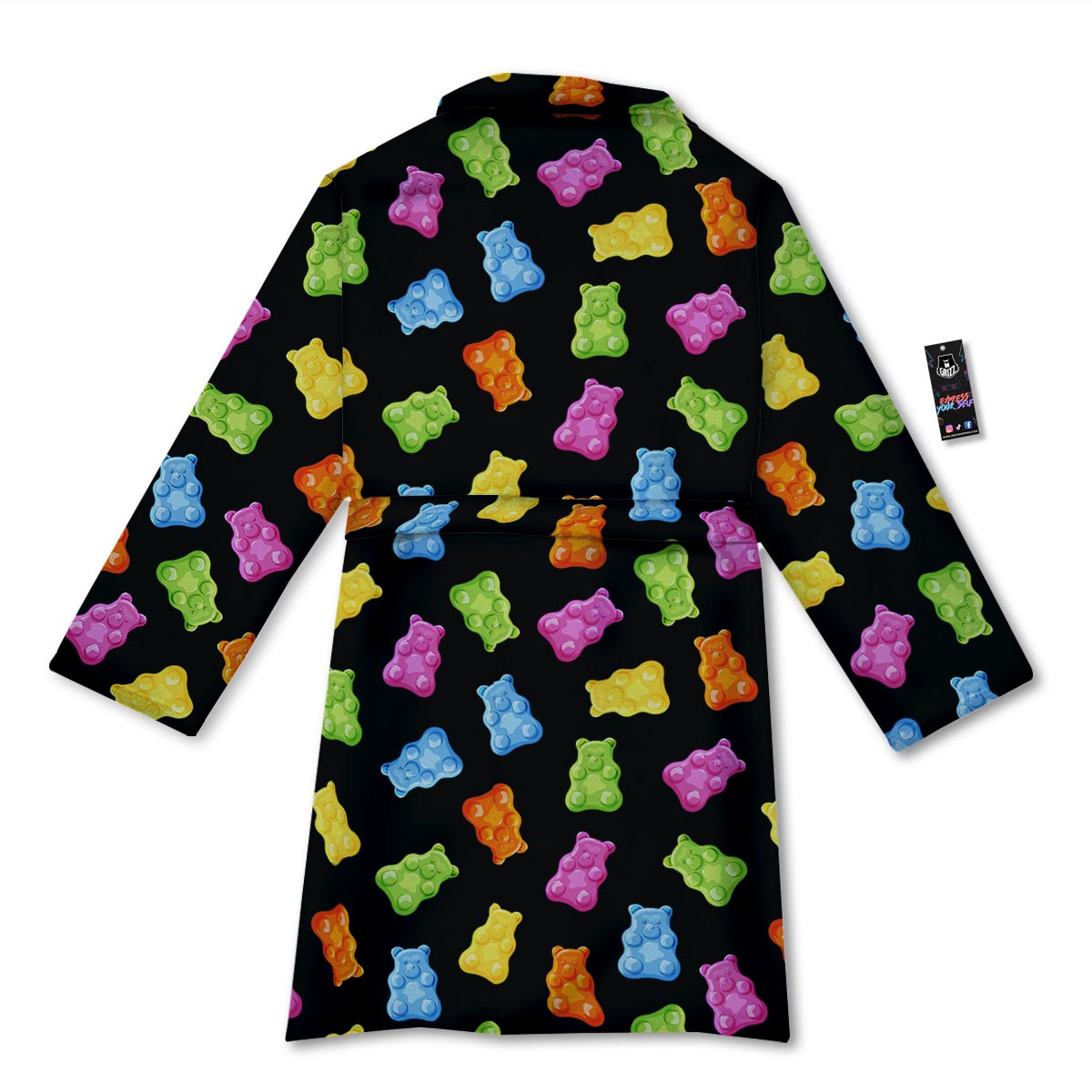 Bear Sweet Gummy Print Pattern Bathrobe-grizzshop