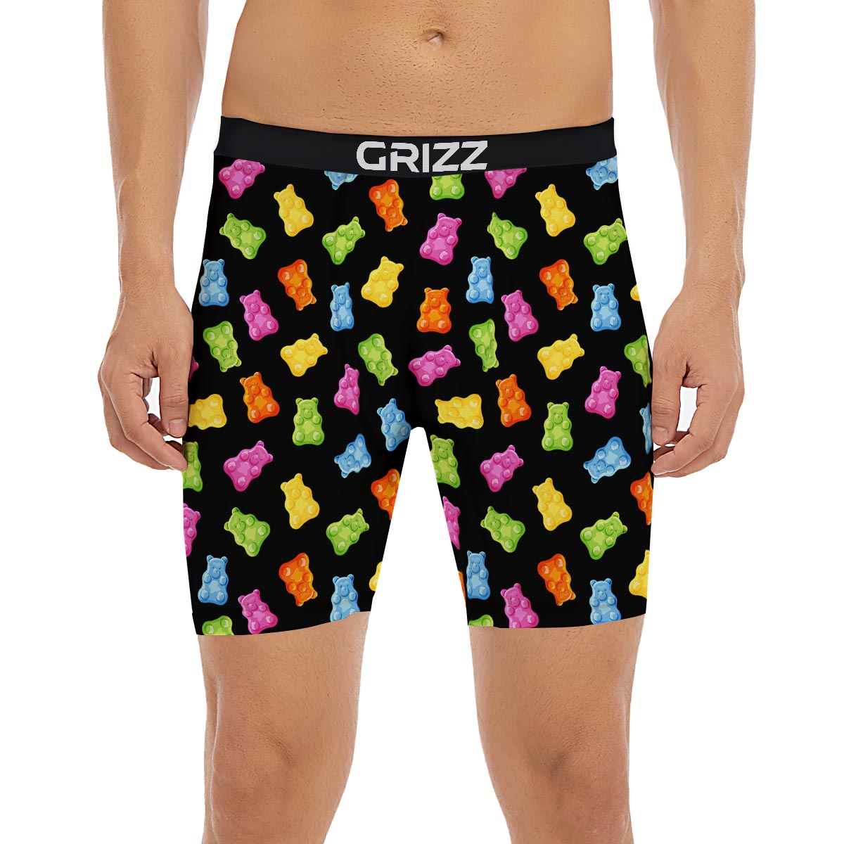 Bear Sweet Gummy Print Pattern Boxer Briefs-grizzshop