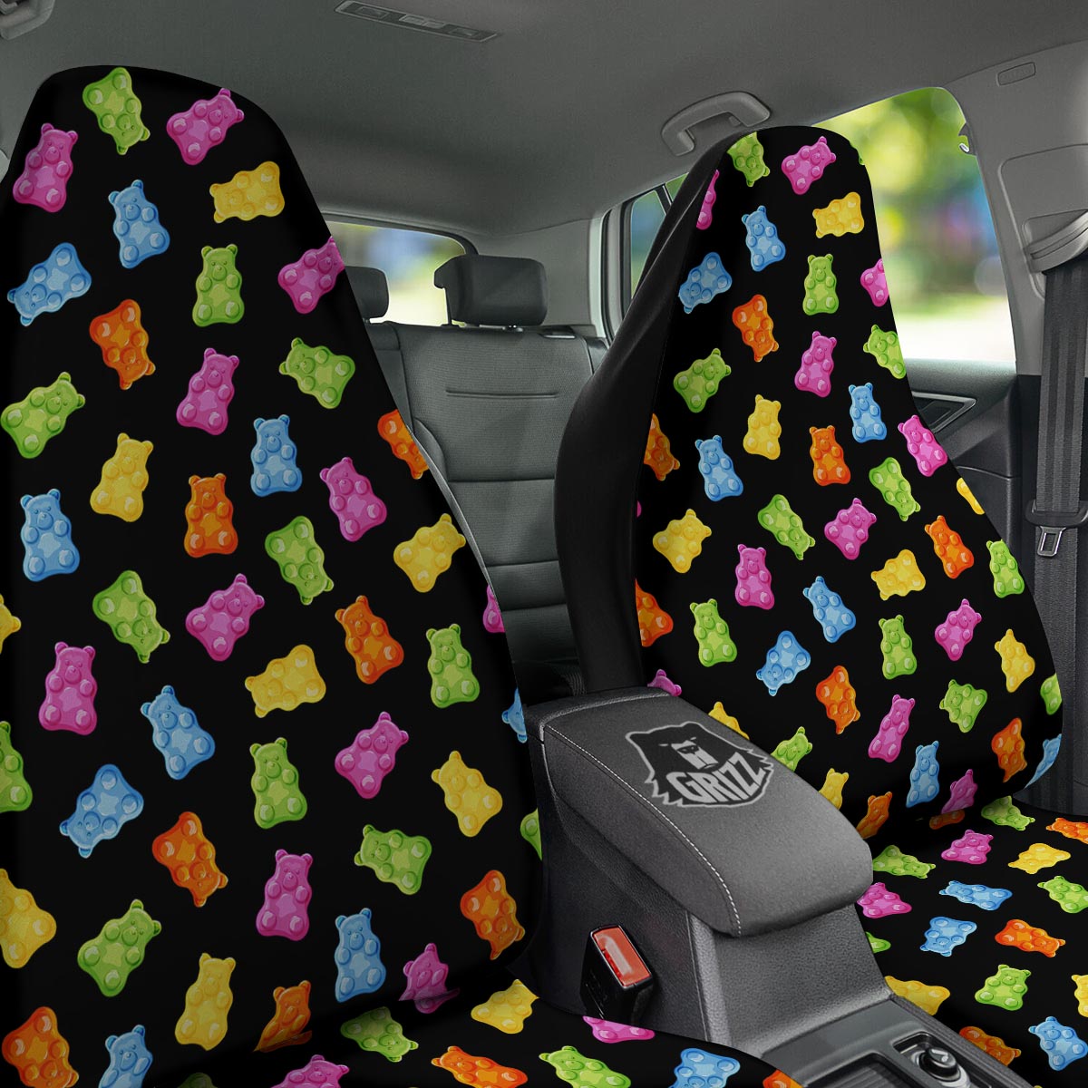 Bear Sweet Gummy Print Pattern Car Seat Covers-grizzshop