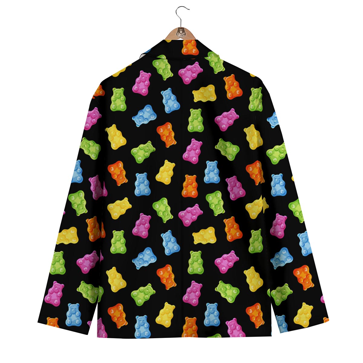 Bear Sweet Gummy Print Pattern Men's Blazer-grizzshop
