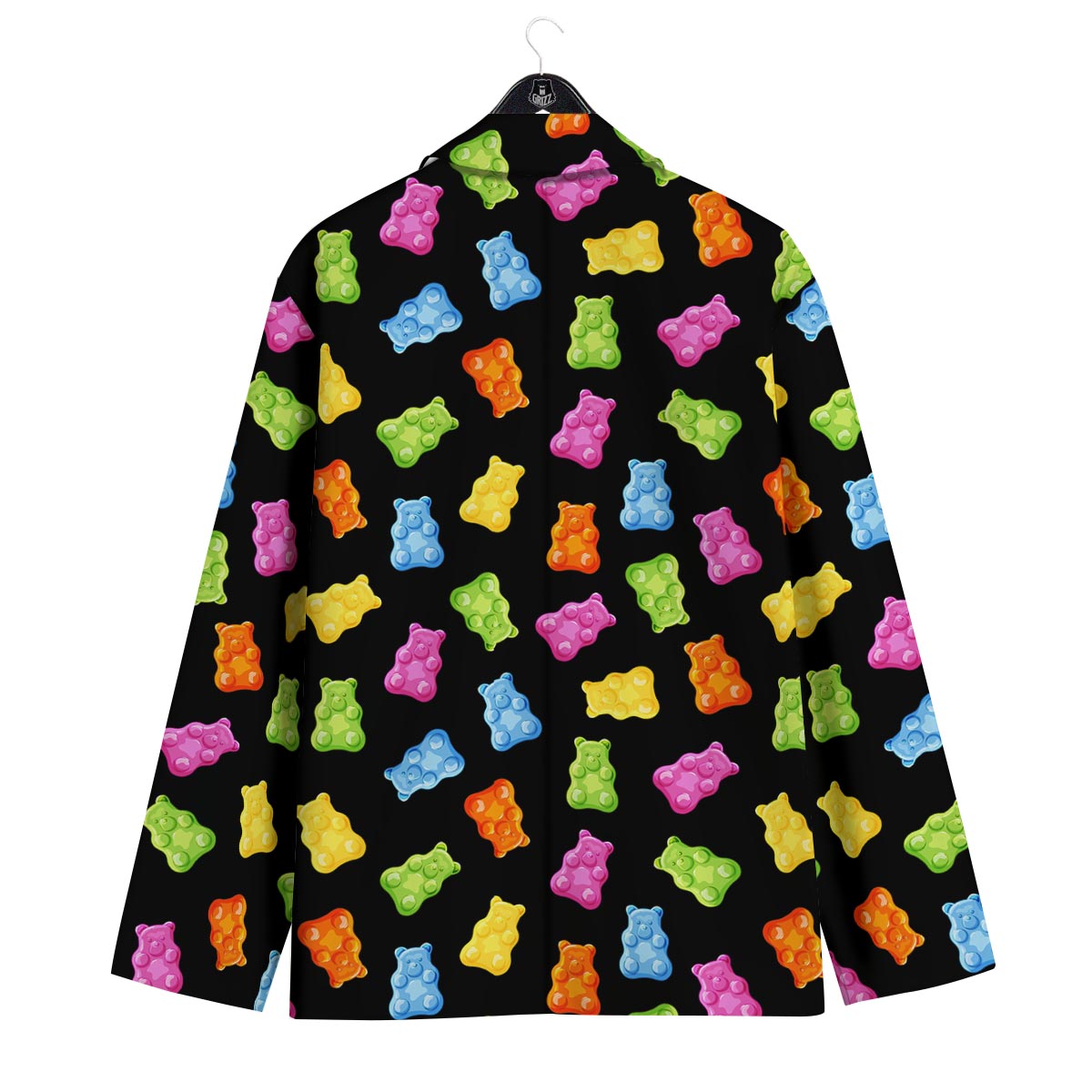 Bear Sweet Gummy Print Pattern Men's Sport Coat-grizzshop