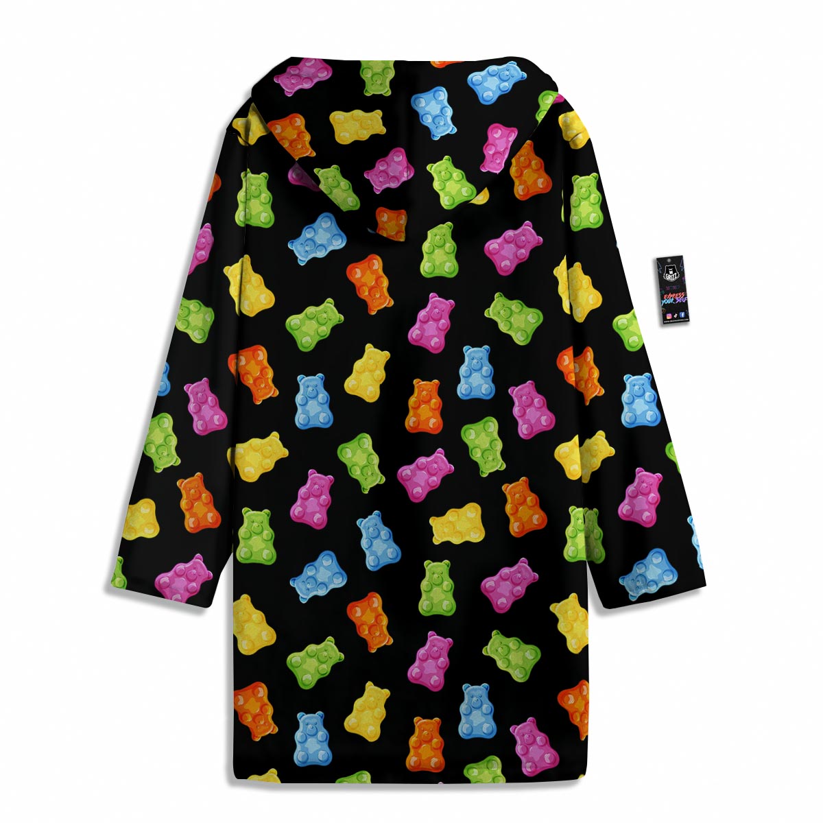 Bear Sweet Gummy Print Pattern Men's Windbreaker Jacket-grizzshop