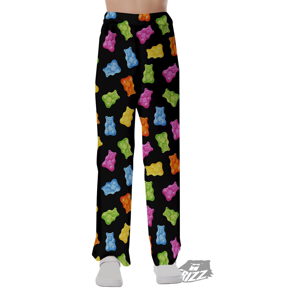 Bear Sweet Gummy Print Pattern Pajama Pants-grizzshop