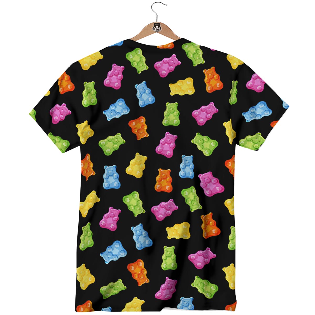 Bear Sweet Gummy Print Pattern T-Shirt-grizzshop