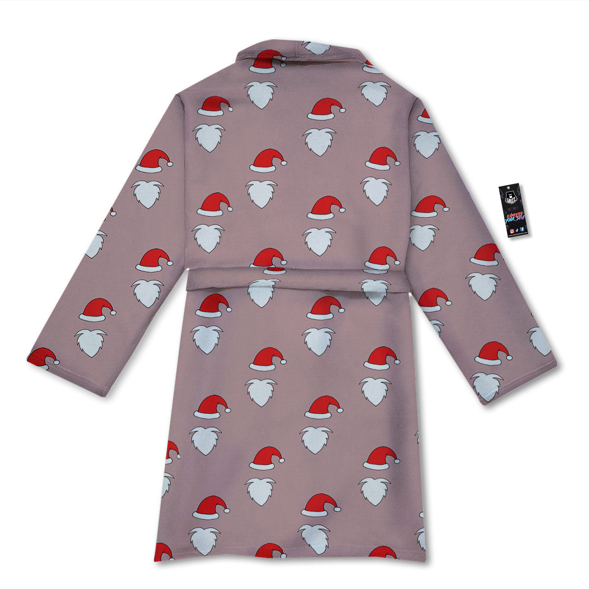Beard Santa Claus Print Pattern Bathrobe-grizzshop