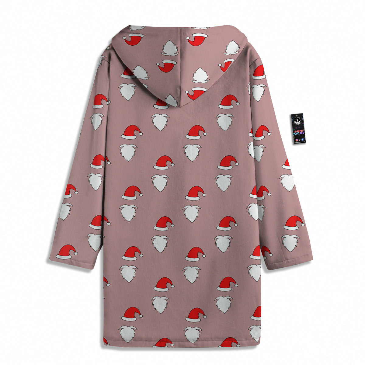 Beard Santa Claus Print Pattern Men's Windbreaker Jacket-grizzshop