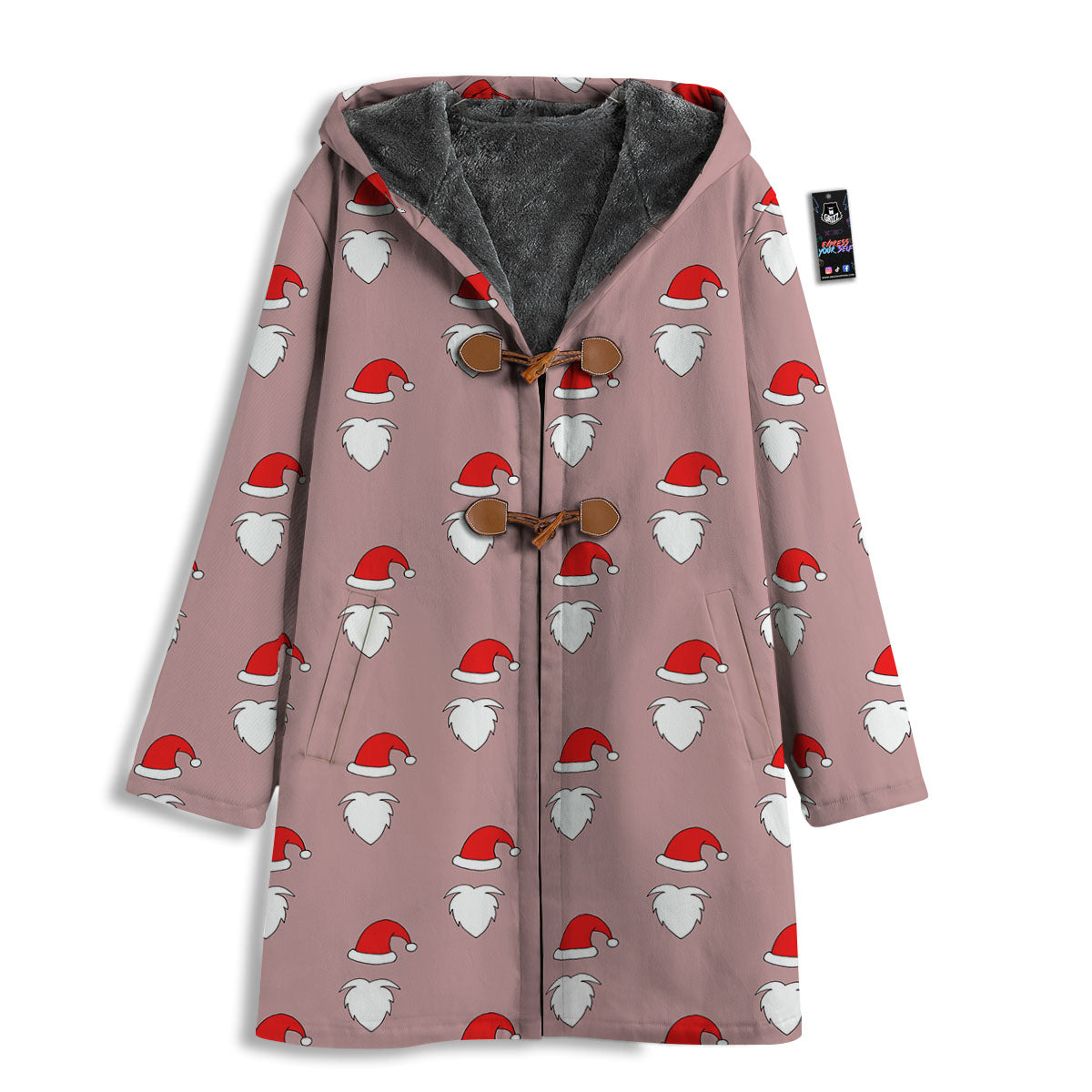 Beard Santa Claus Print Pattern Men's Windbreaker Jacket-grizzshop