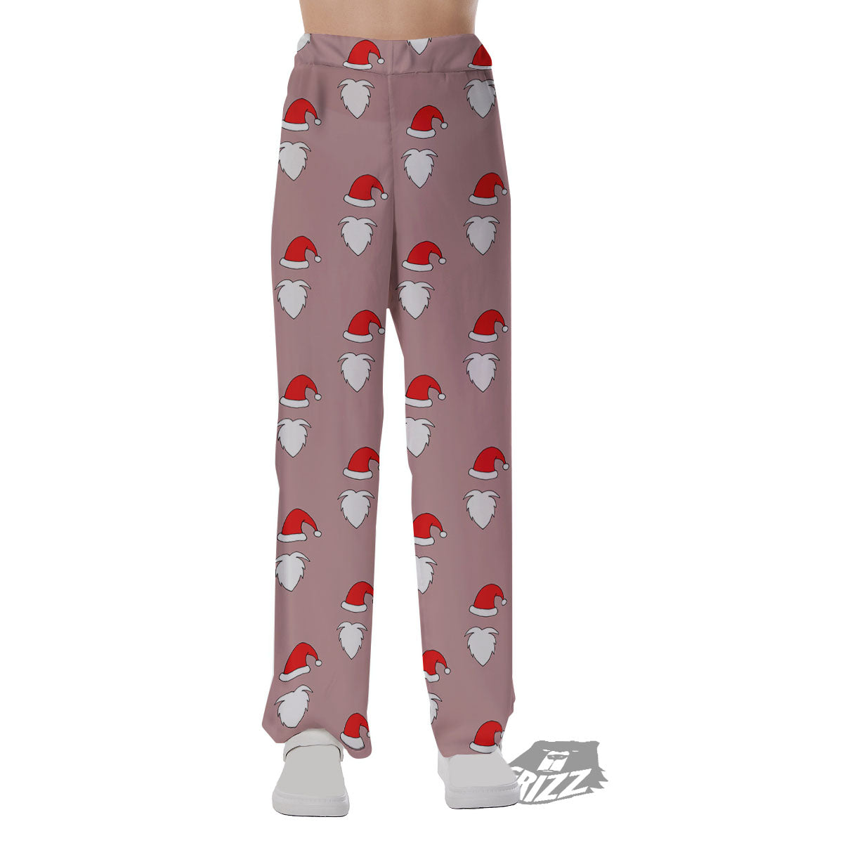 Beard Santa Claus Print Pattern Pajama Pants-grizzshop