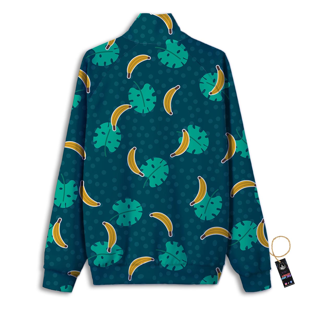 Beard Santa Claus Print Pattern Track Jacket-grizzshop