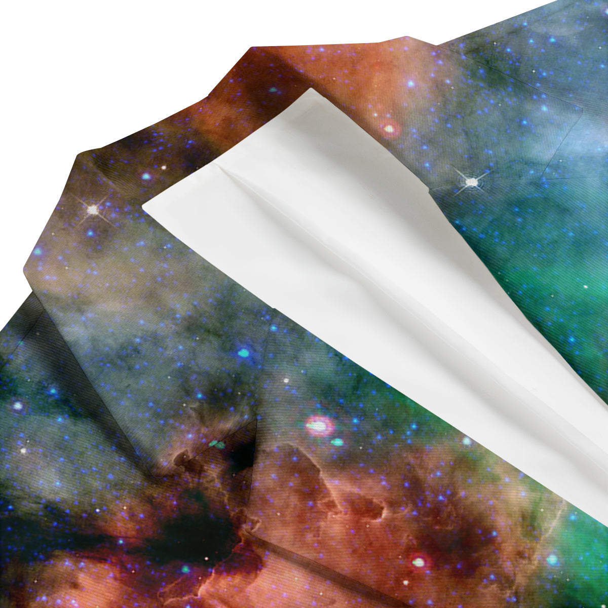Beauty Of Outer Space Print Men's Blazer-grizzshop
