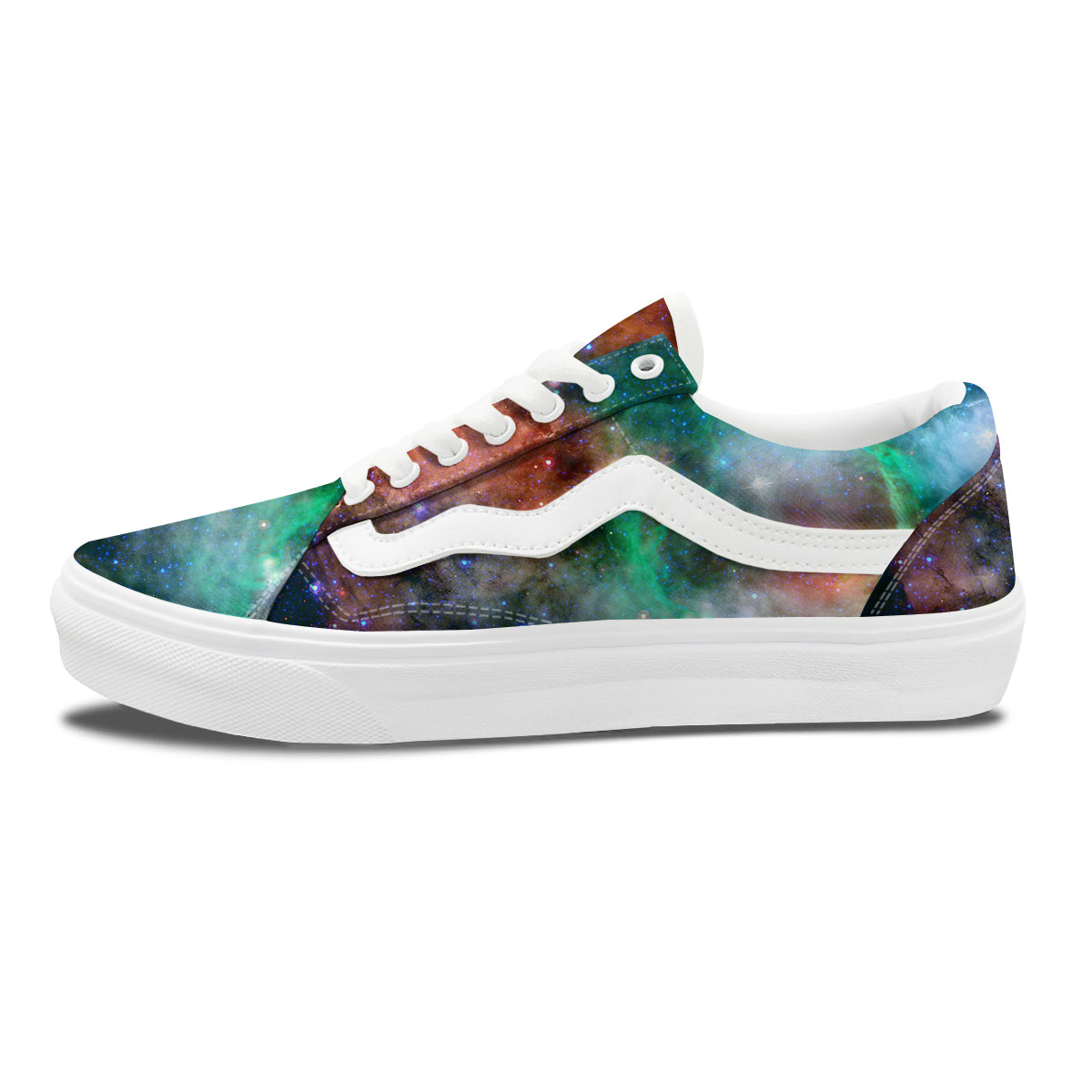 Beauty Of Outer Space Print Skate Shoes-grizzshop