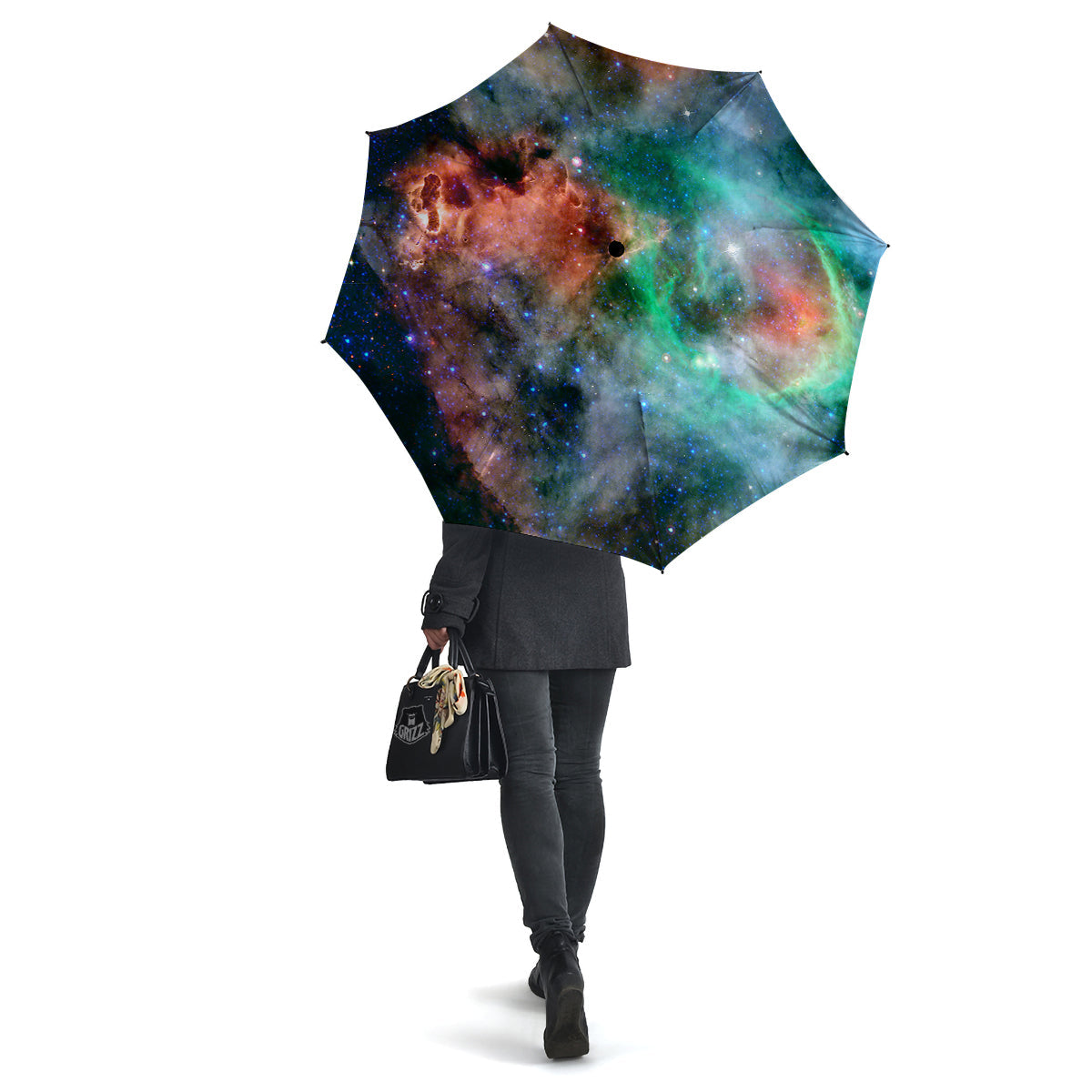 Beauty Of Outer Space Print Umbrella-grizzshop