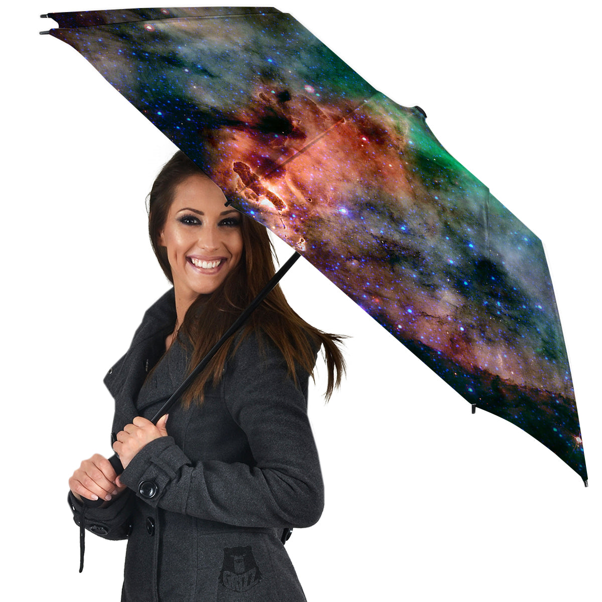 Beauty Of Outer Space Print Umbrella-grizzshop