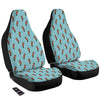 Beaver And Heart Print Pattern Car Seat Covers-grizzshop