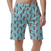 Beaver And Heart Print Pattern Men's Shorts-grizzshop