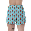 Beaver And Heart Print Pattern Women's Shorts-grizzshop