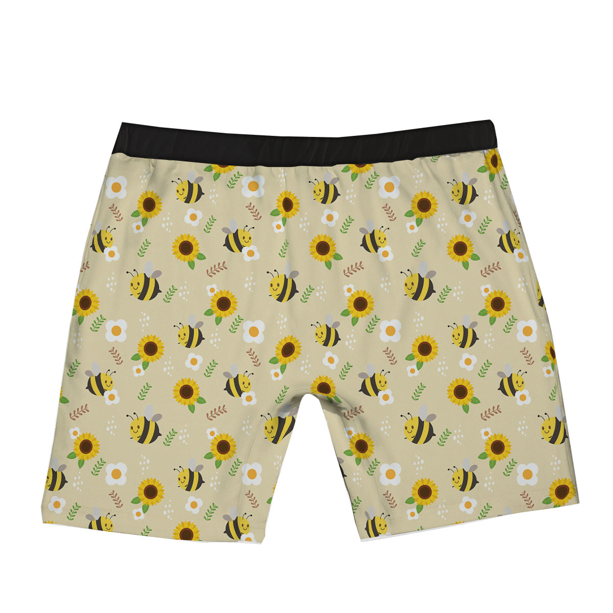 Bee Cute Cartoon Print Pattern Boxer Briefs-grizzshop
