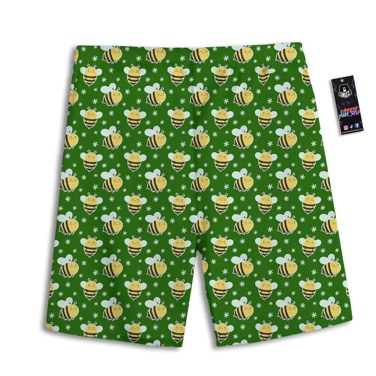 Bells Merry Christmas Print Pattern Men's Athletic Shorts