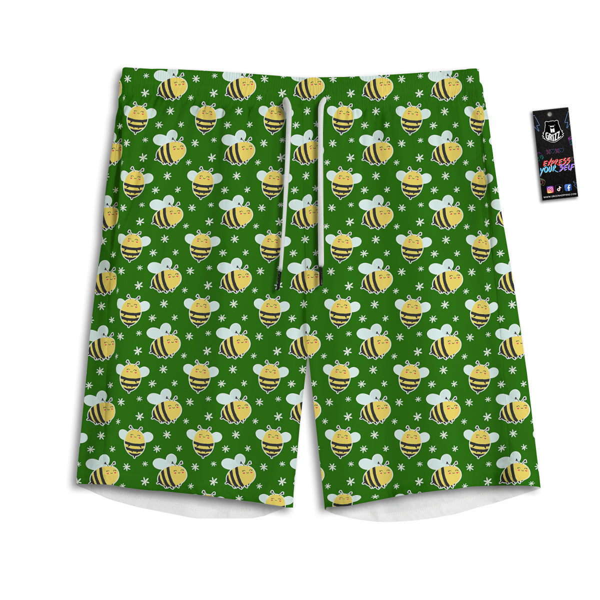 Bells Merry Christmas Print Pattern Men's Athletic Shorts