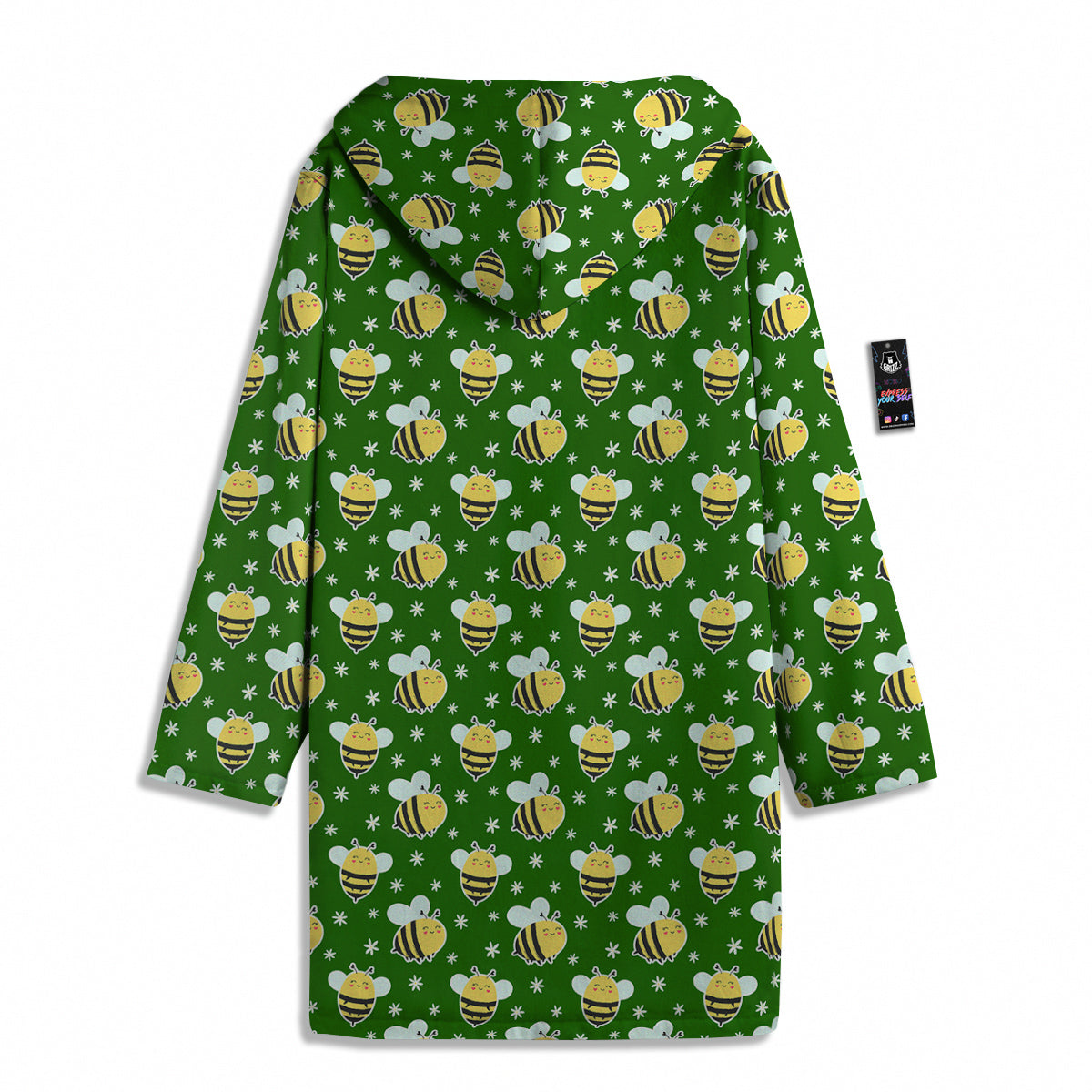 Bee Cute Honey Print Pattern Men's Windbreaker Jacket-grizzshop