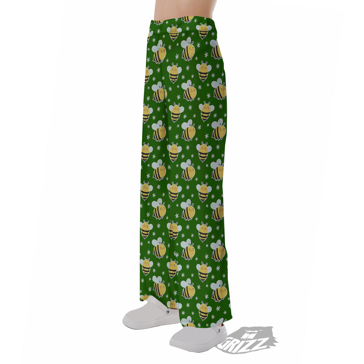 Bee Cute Honey Print Pattern Pajama Pants-grizzshop