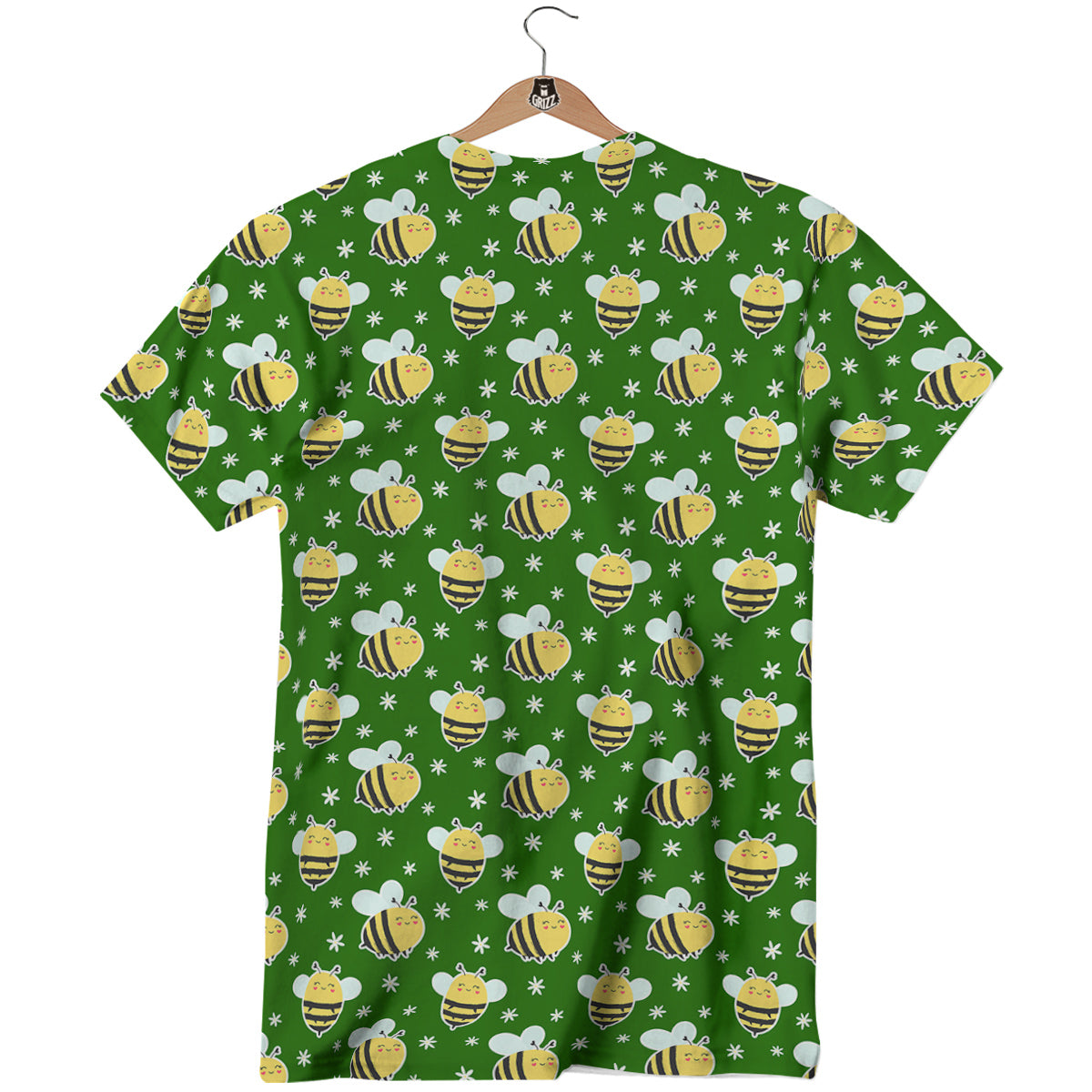 Bee Cute Honey Print Pattern T-Shirt-grizzshop
