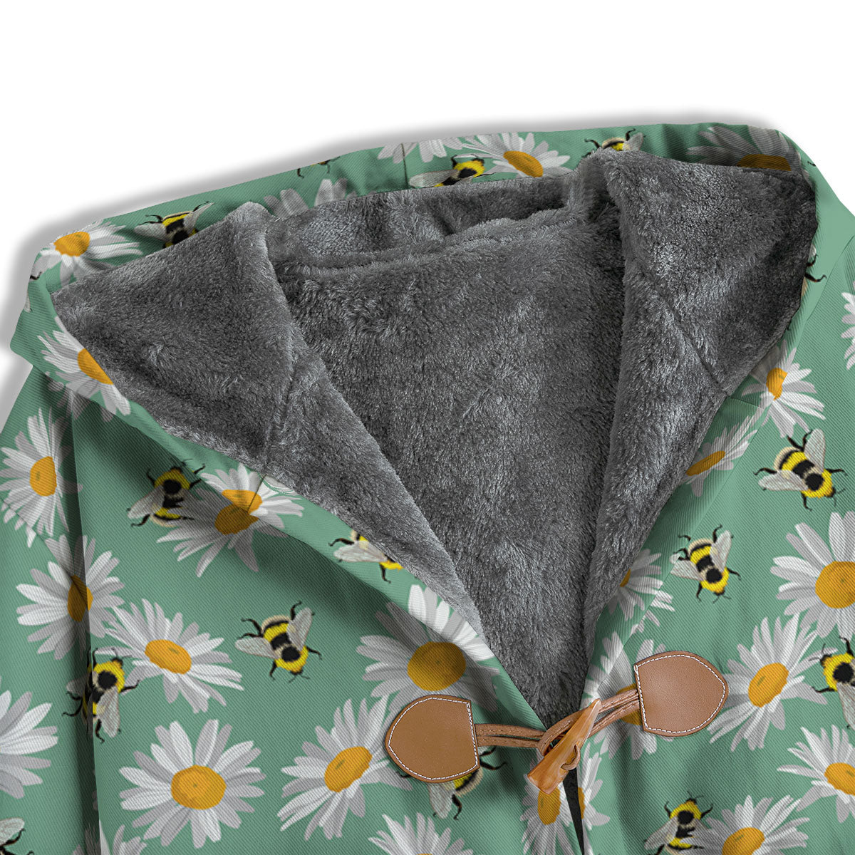 Bee Flower Print Pattern Men's Windbreaker Jacket-grizzshop