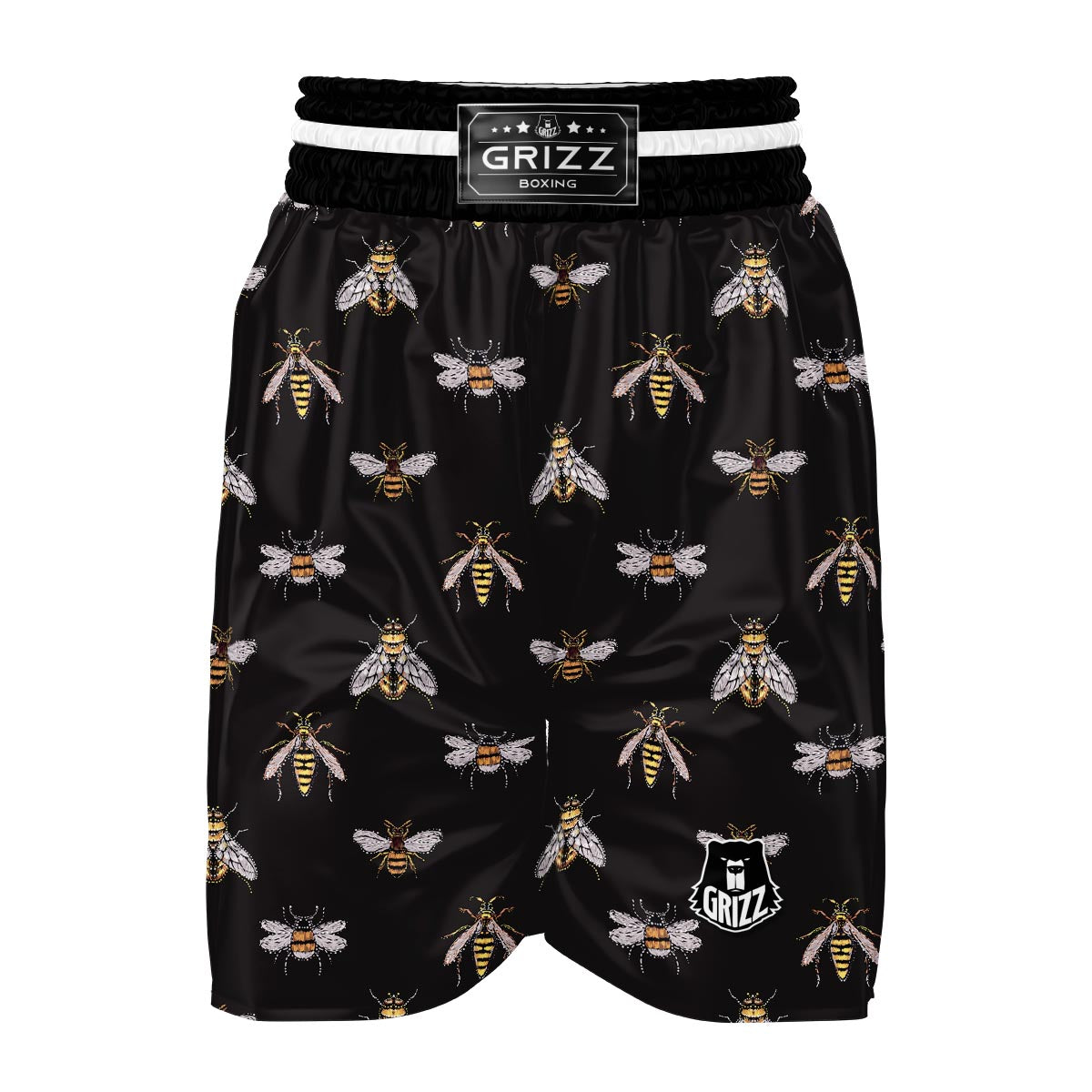 Bee Lovers Honey Gifts Pattern Print Boxing Shorts-grizzshop