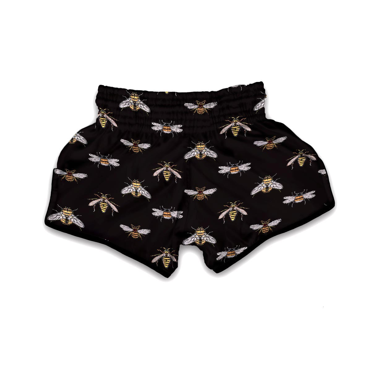 Bee Lovers Honey Gifts Pattern Print Muay Thai Boxing Shorts-grizzshop