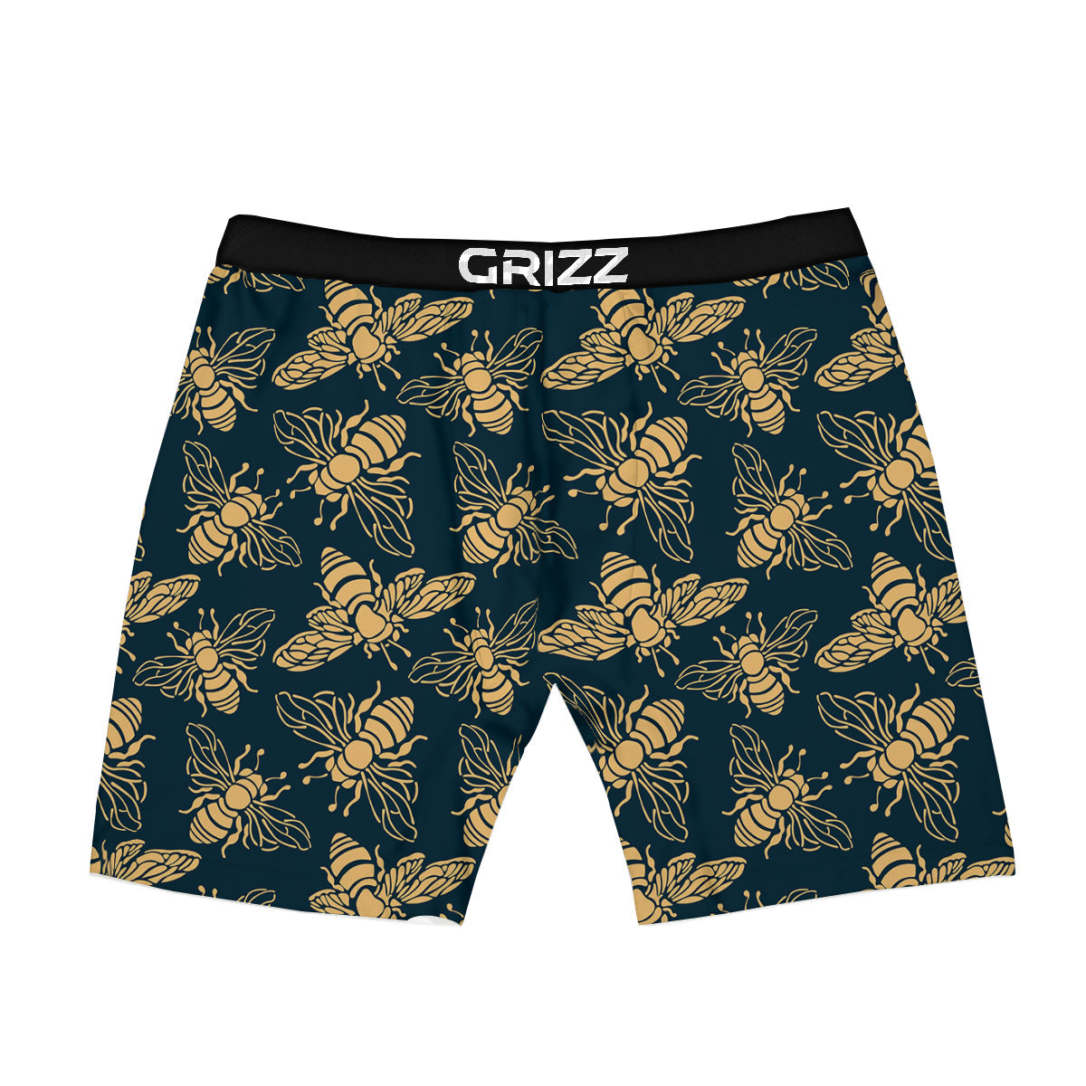 Bee Vintage Print Pattern Boxer Briefs-grizzshop