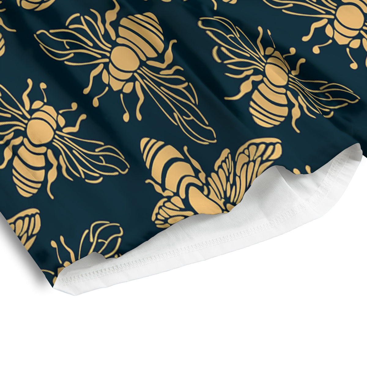 Bee Vintage Print Pattern Men's Athletic Shorts