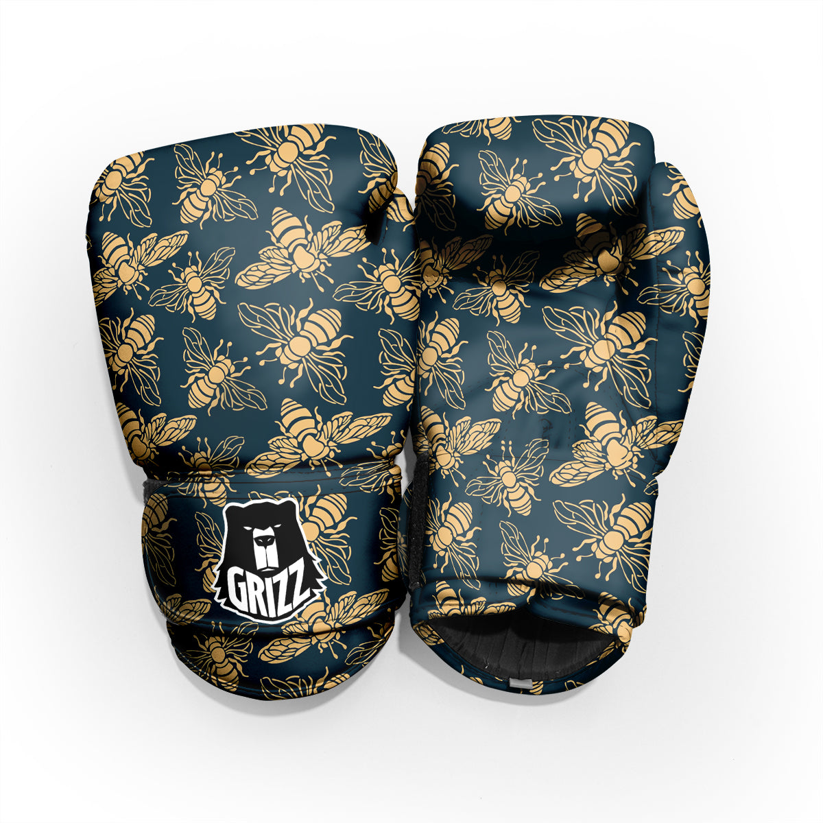 Bee Vintage Print Pattern Pro Boxing Glove