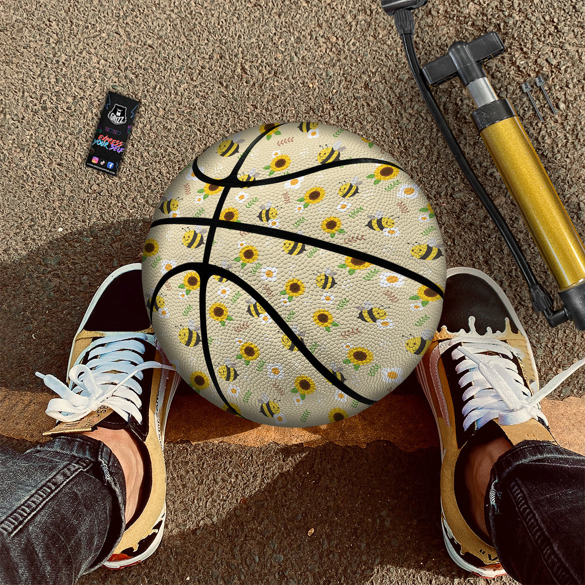Beer Mug Pattern Print Basketball